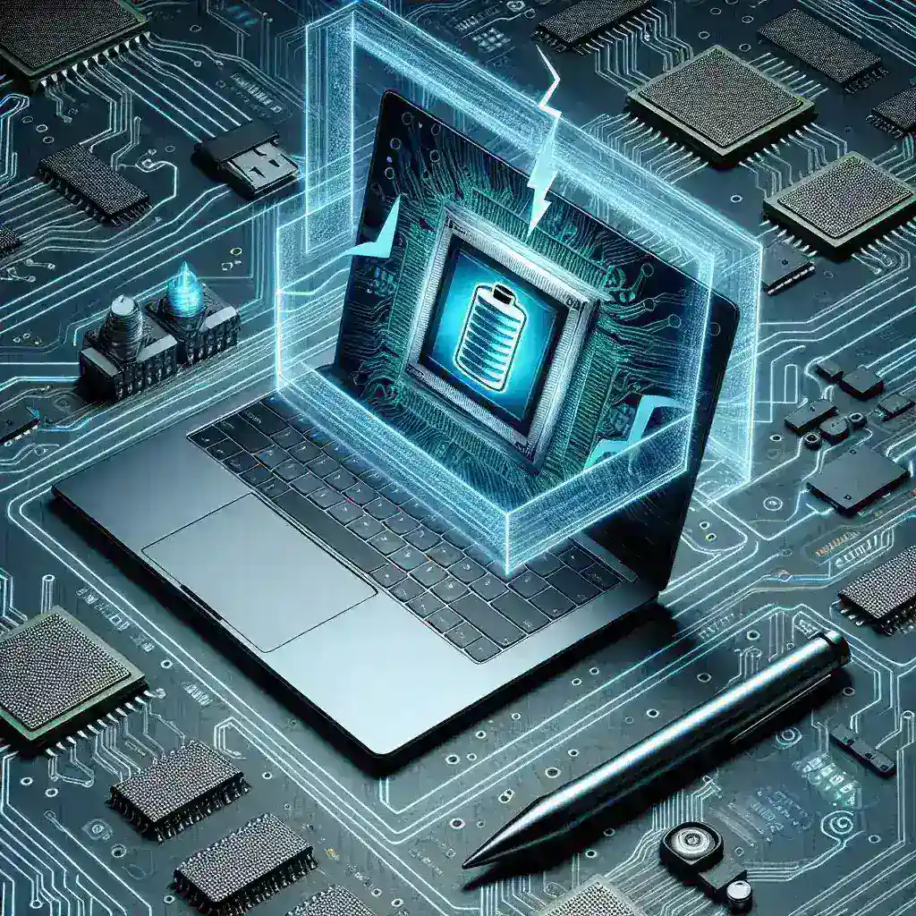 "Diagram illustrating unified memory architecture in modern laptop chips, showcasing improved efficiency and performance in multitasking and computing tasks."